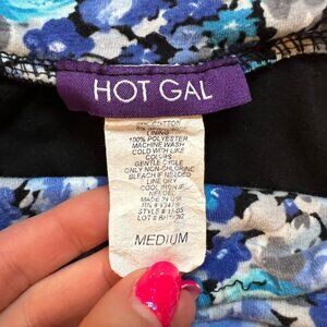 Floral Blue Mini Skirt